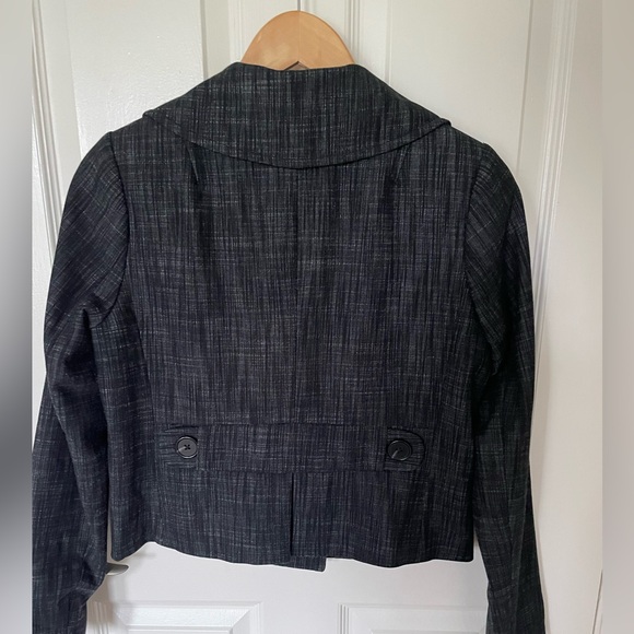 Jacob Double Breasted Blazer, Small, Charcoal. - Picture 6 of 6